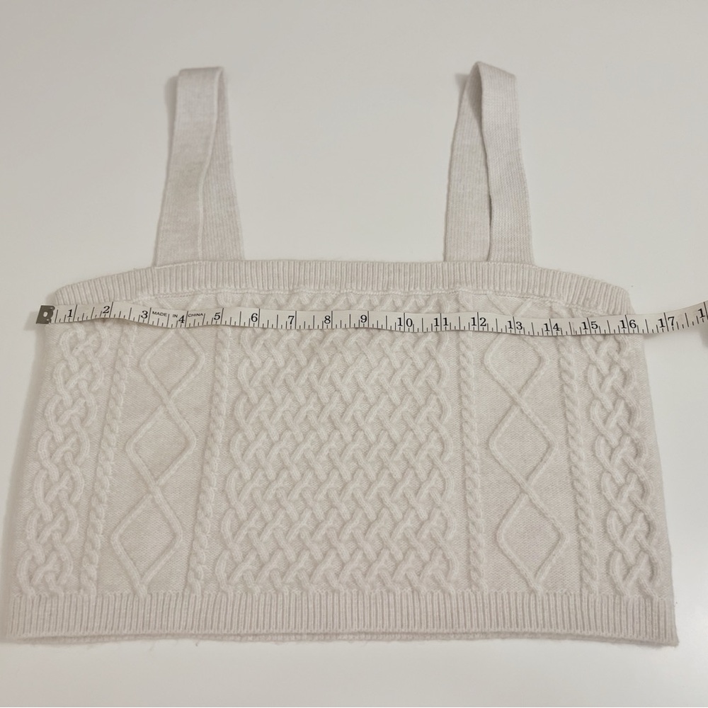 🗽H&M Beige Cable Knit Tank | Size :L - Picture 5 of 12